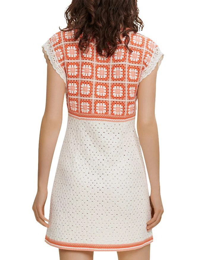 商品Maje|Roby Crochet Mini Dress,价格¥1790,第2张图片详细描述