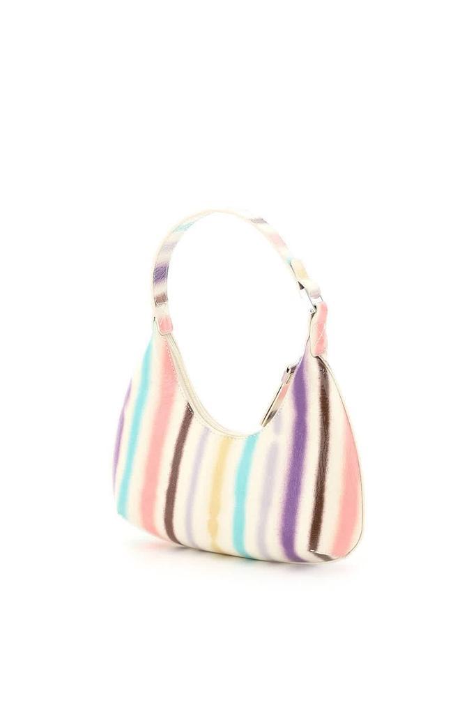 商品by FAR|By Far Ivory Ladies Baby Amber Striped Leather Hobo Bag,价格¥2287,第5张图片详细描述