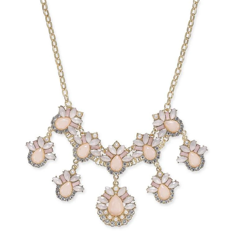 商品INC International|I.N.C. Gold-Tone Stone & Crystal Teardrop Statement Necklace, 18" + 3" extender, Created for Macy's,价格¥100,第1张图片
