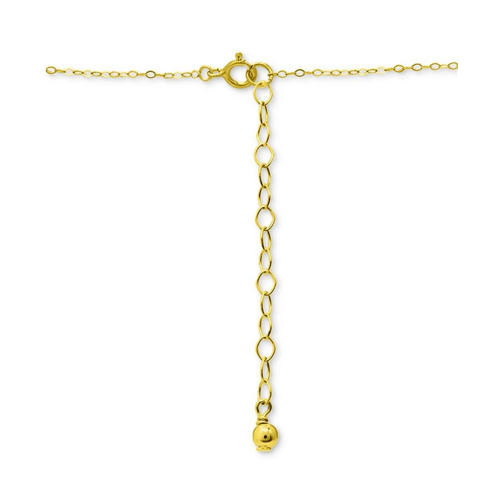 商品Giani Bernini|Cubic Zirconia Bead Frame Pendant Necklace in 18k Gold-Plated Sterling Silver, 16" + 2" extender, Created for Macy's,价格¥558,第4张图片详细描述