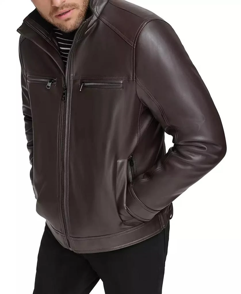 Men's Faux Leather Moto Jacket, Created for Macy's 商品