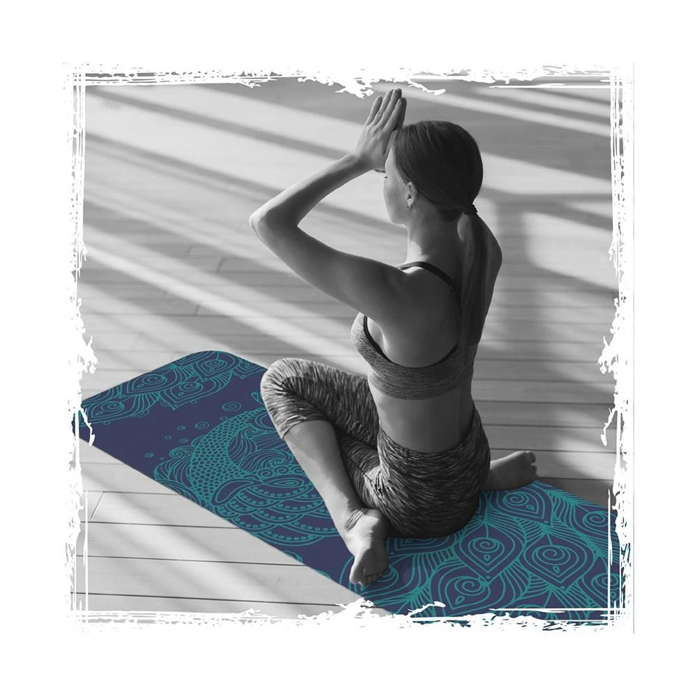 商品MILLENTI|Yoga Mat Gym Mats - 6 Millimeter Thick Type Texture Material, Premium-Design Print, Exercise Mat,价格¥730,第3张图片详细描述