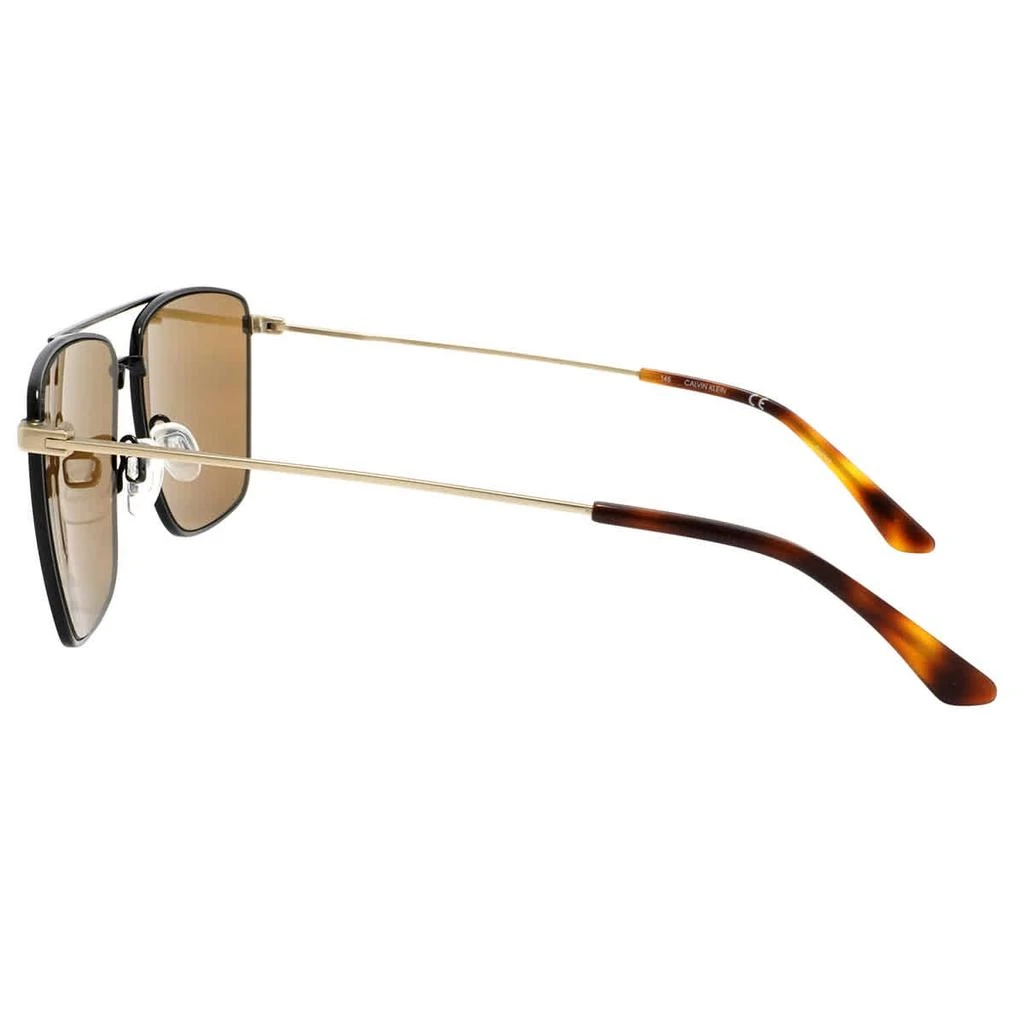 商品Calvin Klein|Calvin Klein Brown Square Unisex Sunglasses CK21116S 001 58,价格¥180,第3张图片详细描述