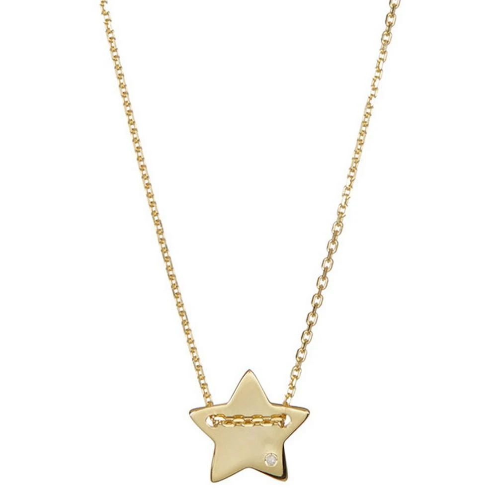 商品ADORNIA|14k Gold-Plated Star Charm Pendant Necklace, 16" + 2" extender,价格¥168,第1张图片