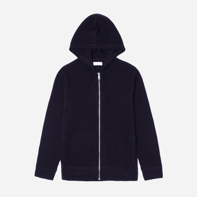 商品Everlane|The Waffle-Knit Cashmere Zip Hoodie,价格¥1233,第1张图片