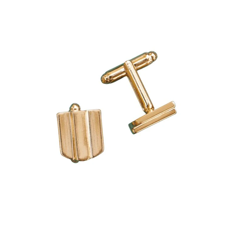 商品VUE by SEK|Gold Layered Dome Cufflinks,价格¥1246,第1张图片