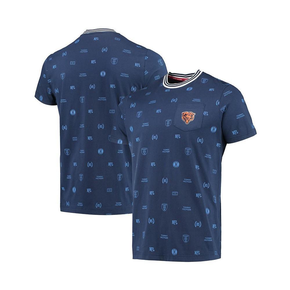 商品Tommy Hilfiger|Men's Navy Chicago Bears Essential Pocket T-shirt,价格¥323,第1张图片