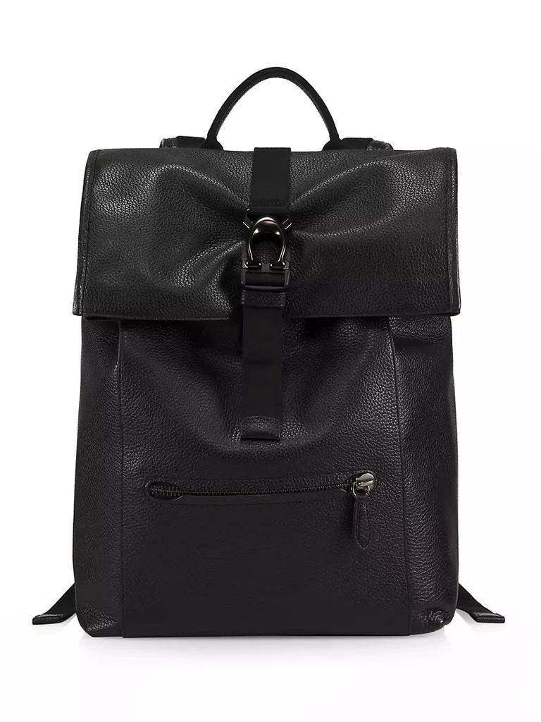 商品Coach|Beck Roll Top Pebble Leather Backpack,价格¥5117,第1张图片
