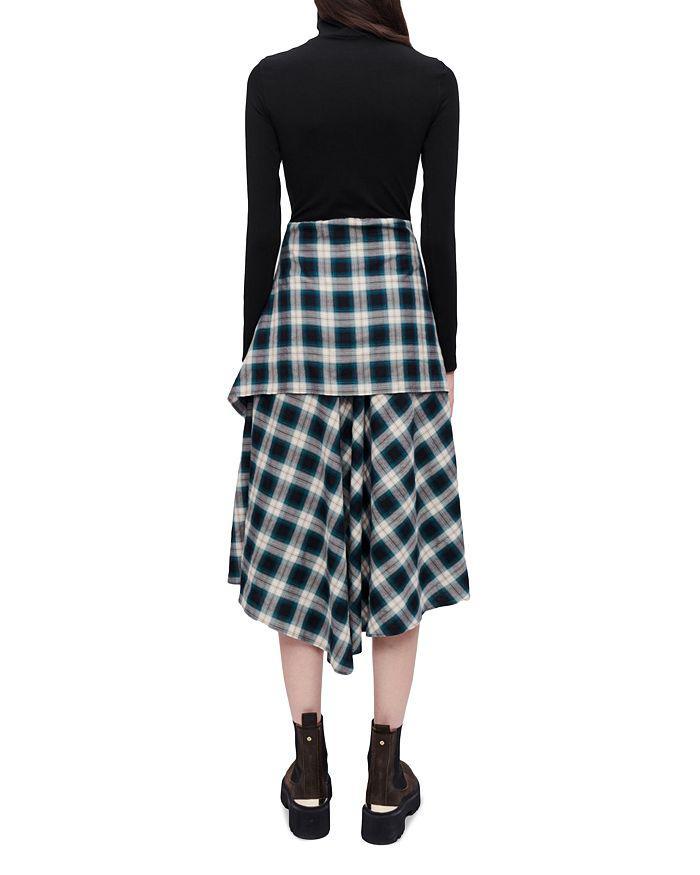 商品Maje|Raprisera Tie Front Flannel Dress,价格¥3341,第4张图片详细描述