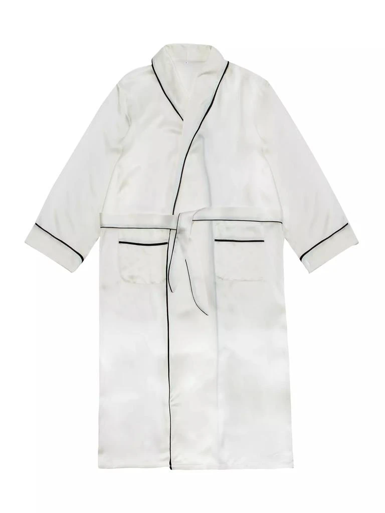 商品Gingerlily|Contrast Piping Silk Robe,价格¥2998,第2张图片详细描述