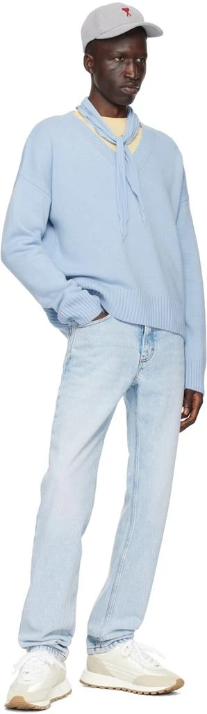 商品AMI|Blue Cropped Sweater,价格¥4720,第4张图片详细描述