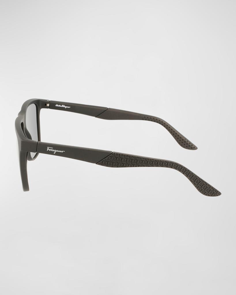Men's Gancini Flat-Top Navigator Sunglasses商品第4张图片规格展示