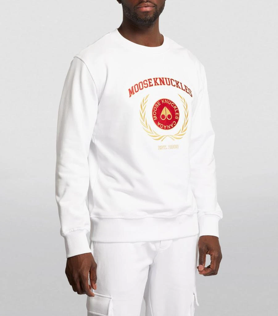 商品Moose Knuckles|Cotton Logo-Embroidered Sweatshirt,价格¥3103,第3张图片详细描述