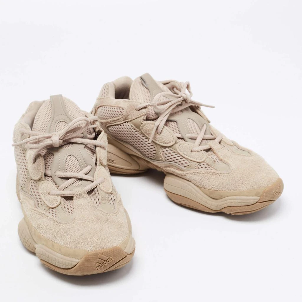 商品[二手商品] YEEZY|Yeezy x Adidas Beige Suede And Mesh Yeezy 500 Lace Up Sneakers Size 43 1/3,价格¥1423,第4张图片详细描述