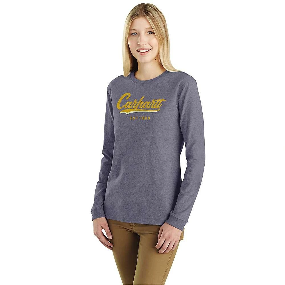 商品Carhartt|Carhartt Women's Loose Fit Heavyweight LS Hand-Painted Graphic T-Shirt,价格¥157,第1张图片