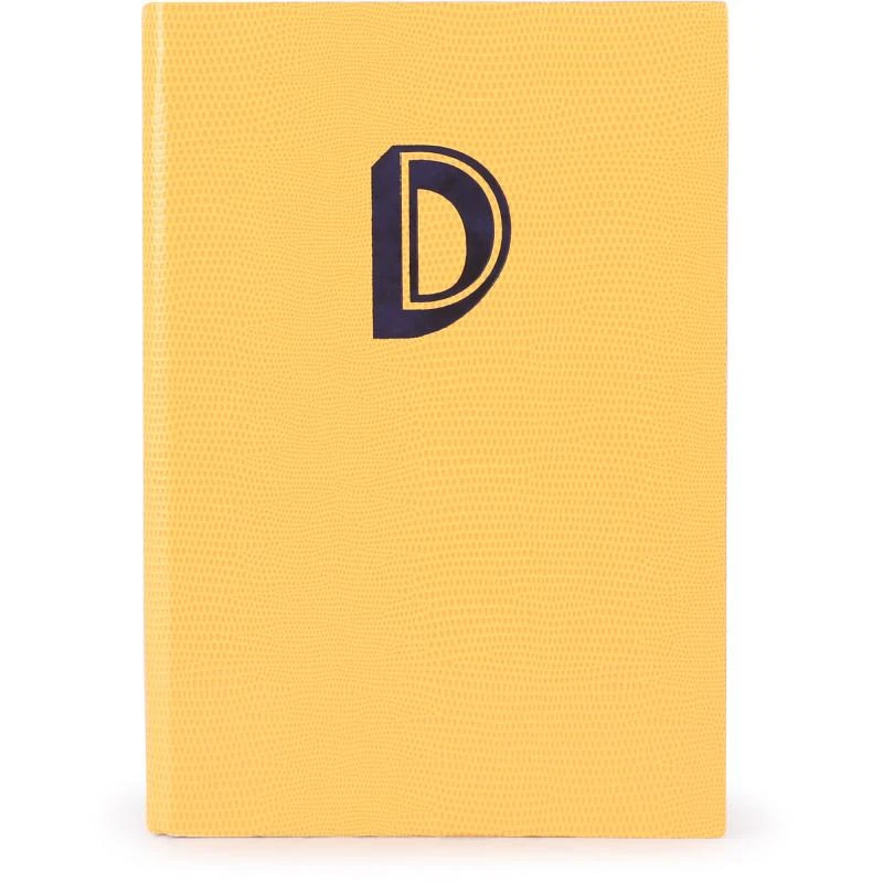 商品Sloane Stationery|Letter d designer notebook in yellow,价格¥363,第1张图片