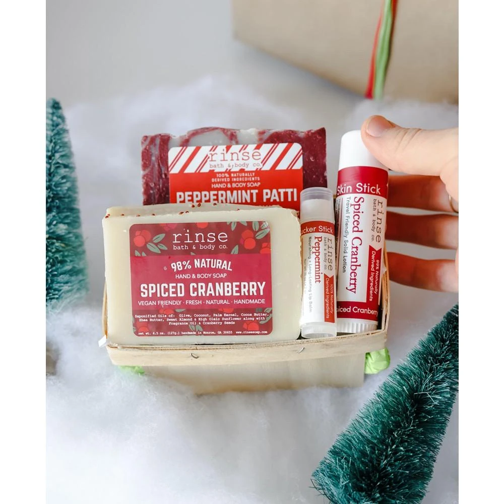 商品Rinse Bath & Body Co.|Spiced Cranberry & Peppermint Gift Set,价格¥101,第2张图片详细描述