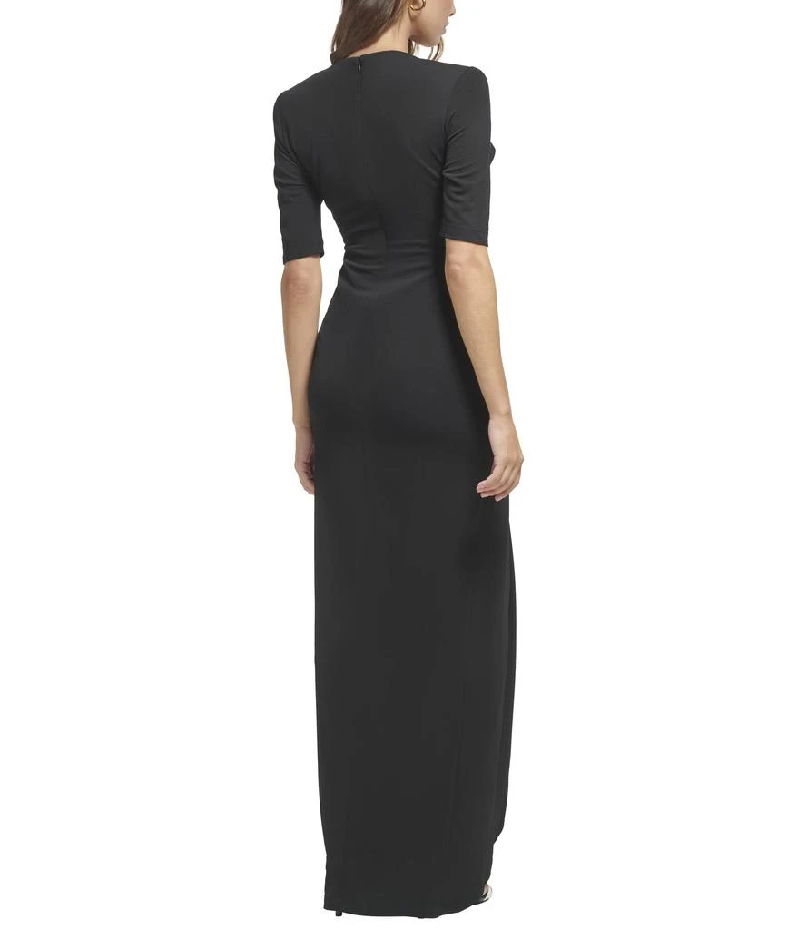 商品Calvin Klein|3/4 Sleeve Gown with Front Ruched,价格¥1153,第2张图片详细描述