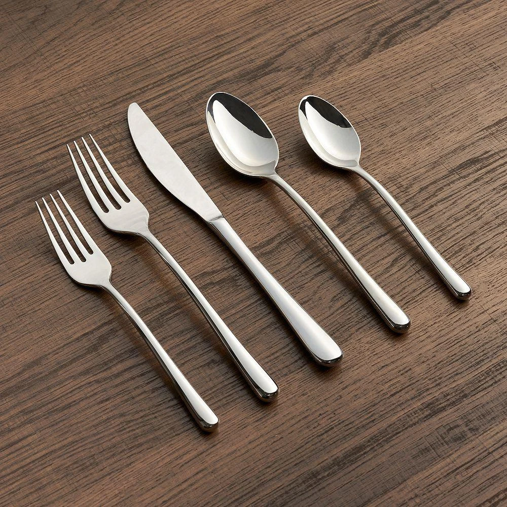 Silversmiths "Samantha Mirror" 20-Piece Flatware Set 商品