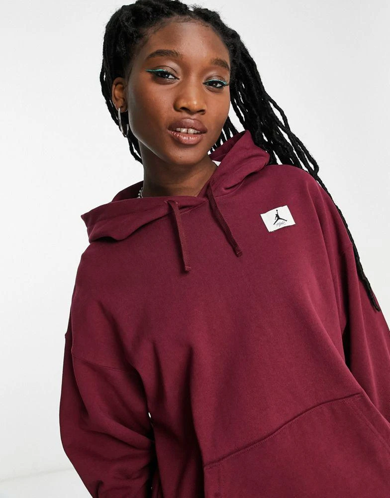 商品Jordan|Jordan Flight fleece hoodie in cherrywood red,价格¥765,第4张图片详细描述