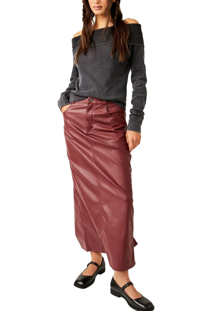 City Slicker Faux Leather Maxi Skirt 商品