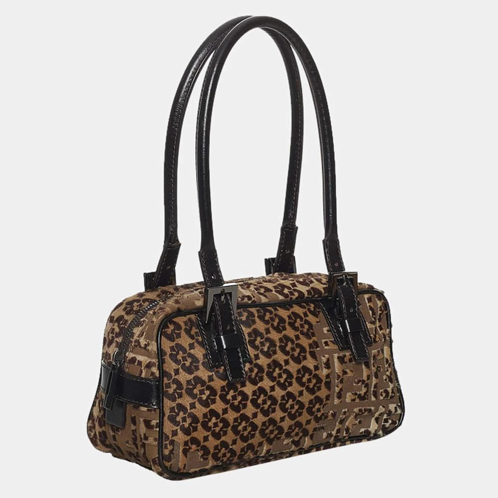 商品[二手商品] Fendi|Fendi Brown Pony Hair Top Handle Bag,价格¥4883,第2张图片详细描述