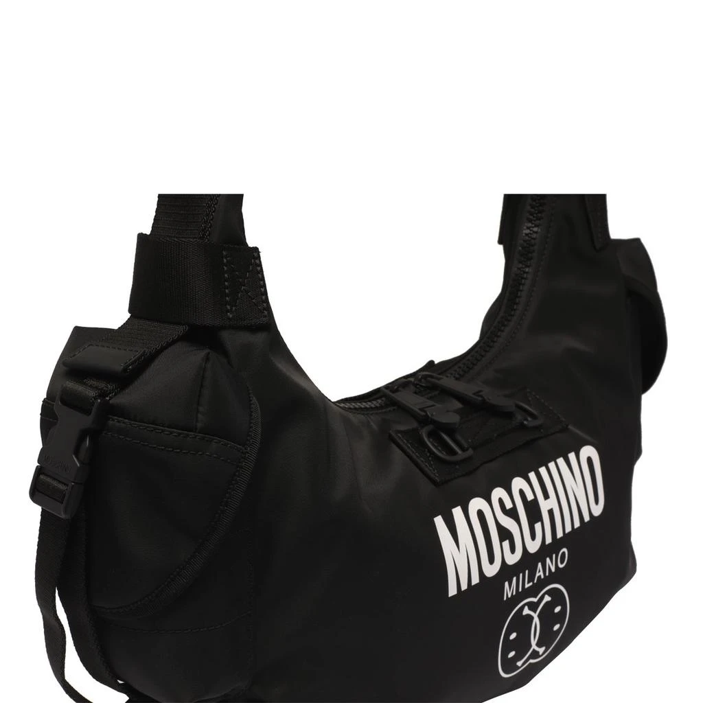 商品Moschino|Moschino Logo-Printed Hobo Crossbody Bag,价格¥3194,第4张图片详细描述