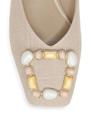 商品Sam Edelman|Lavina 4 Embellished-Buckle Mules,价格¥712,第4张图片详细描述