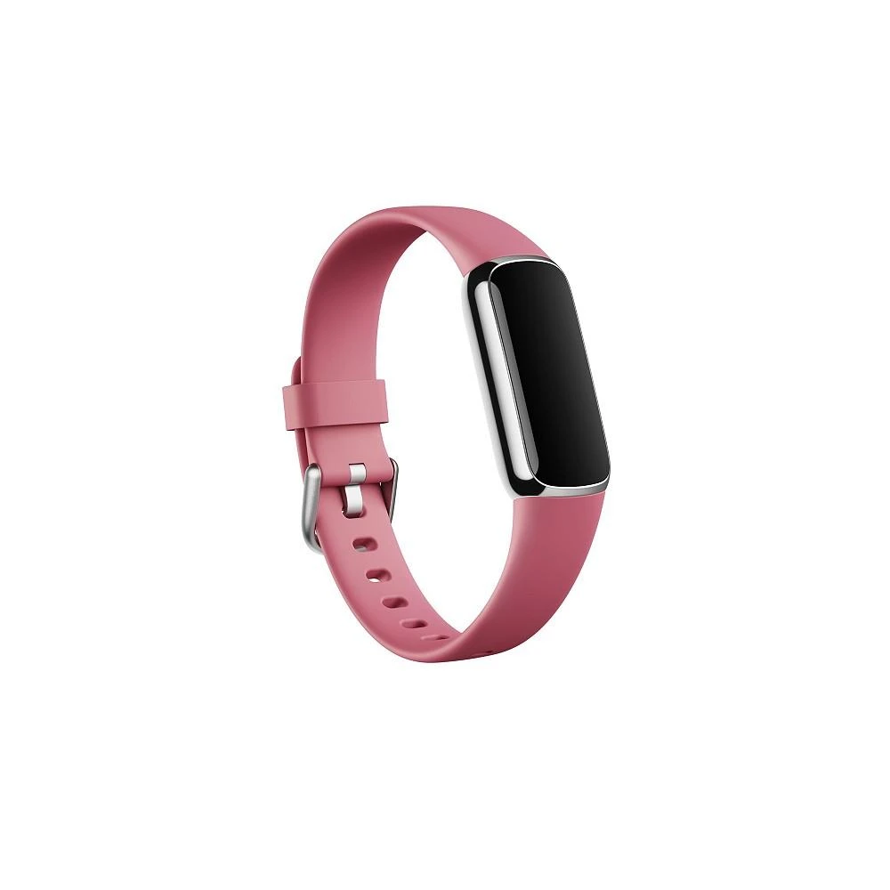 商品Fitbit|Luxe Fitness Tracker in Platinum with Orchid Wrist Band,价格¥746,第2张图片详细描述