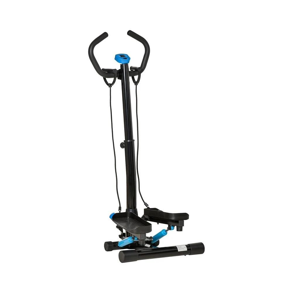 商品Soozier|Twist Stepper Machine with Resistance Bands, Adjustable Workout Fitness Equipment with Handle Bar and LCD Display for Home Gym Exercise,价格¥1108,第1张图片