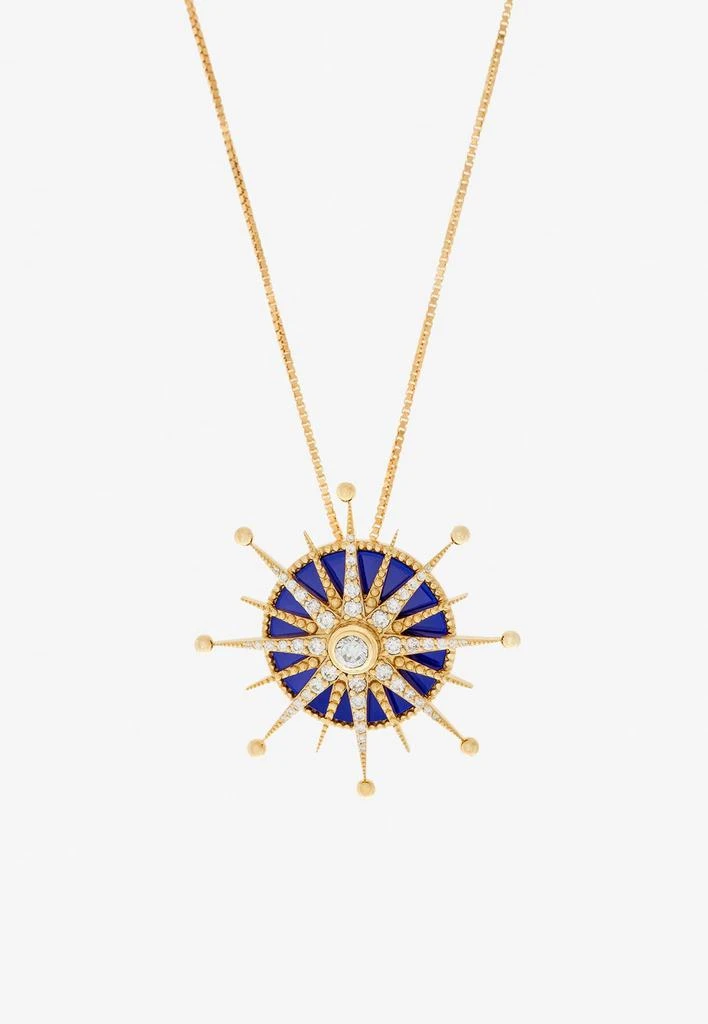 商品Falamank|Written In The Stars Collection Wandering Star Diamond Necklace in 18-karat Yellow Gold,价格¥34232,第1张图片