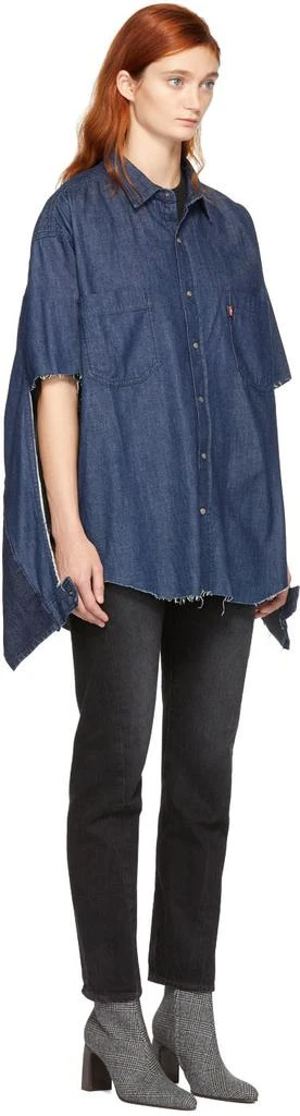 商品Vetements|Navy Levi's Edition Denim Oversized Shirt,价格¥14702,第2张图片详细描述