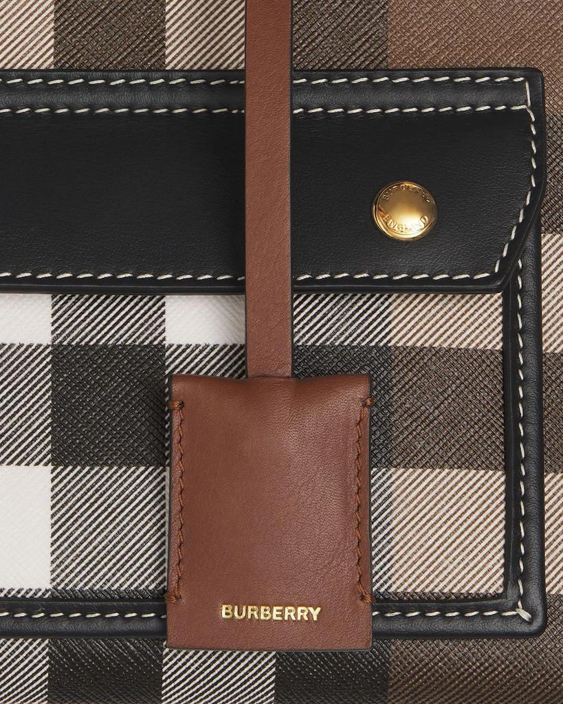 商品Burberry|Freya E-Canvas Check Tote Bag,价格¥13373,第5张图片详细描述