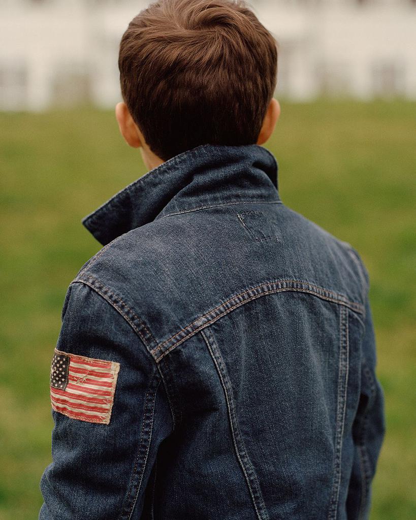 商品Ralph Lauren|Boys' Cotton Denim Jacket - Little Kid, Big Kid,价格¥625-¥659,第5张图片详细描述