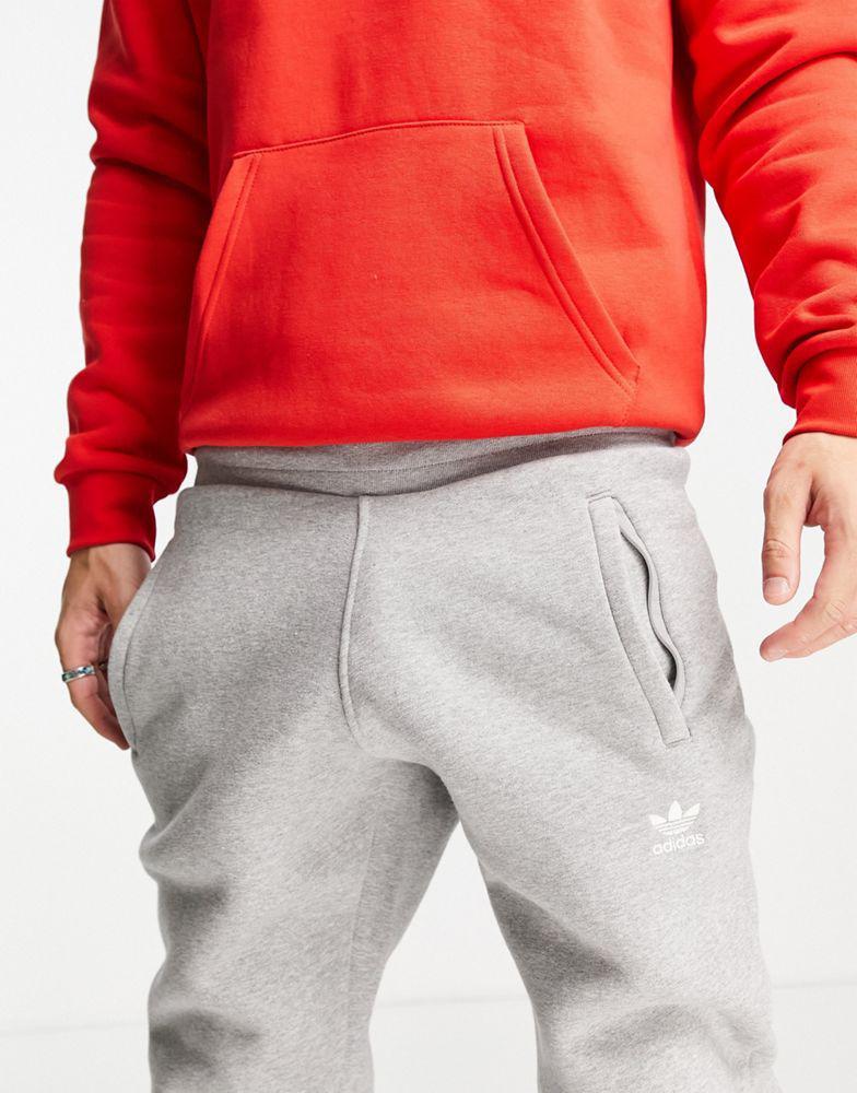 商品Adidas|adidas Originals essentials slim fit joggers with small logo in grey,价格¥305-¥398,第5张图片详细描述