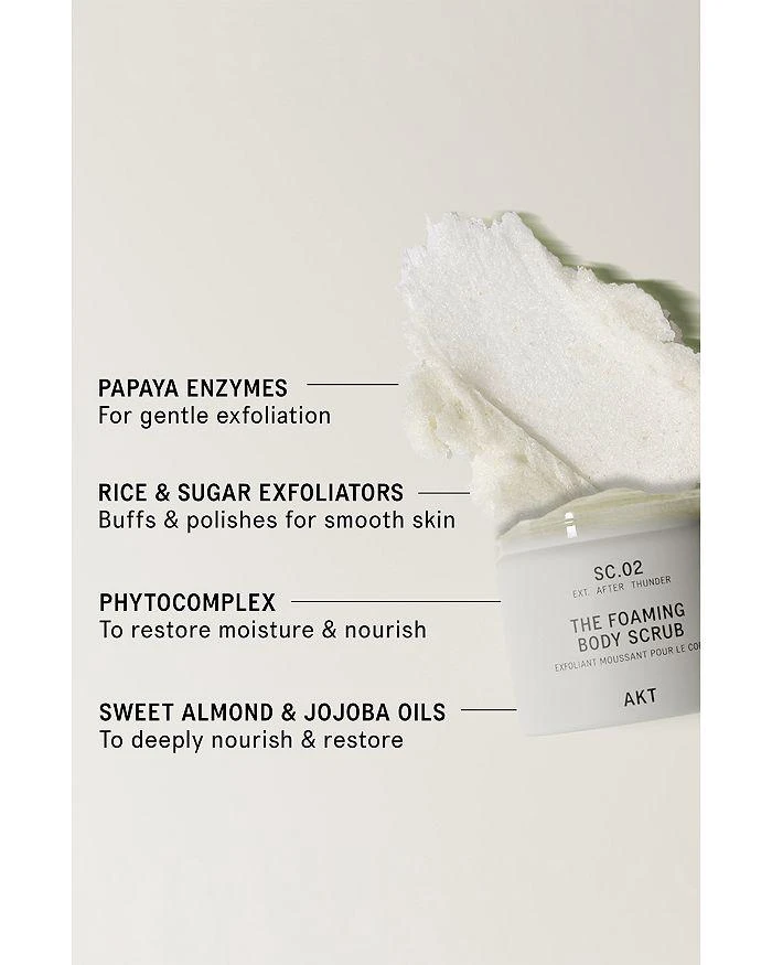 商品AKT|The Foaming Body Scrub SC.02 EXT. After Thunder 8.45 oz.,价格¥435,第3张图片详细描述