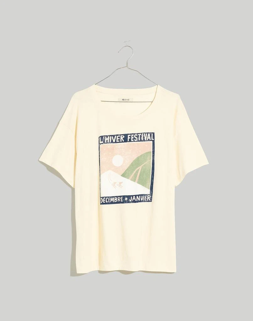 商品Madewell|L'hiver Softfade Cotton Oversized Tee,价格¥237,第5张图片详细描述