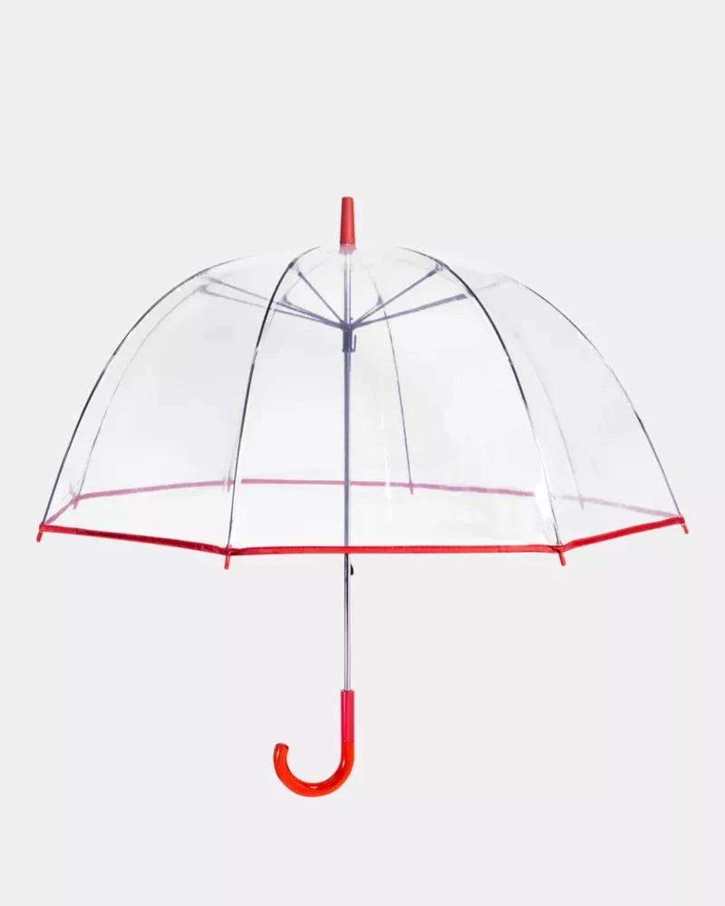 商品Kate Spade|Drier Than My Humor Clear Umbrella,价格¥296,第3张图片详细描述
