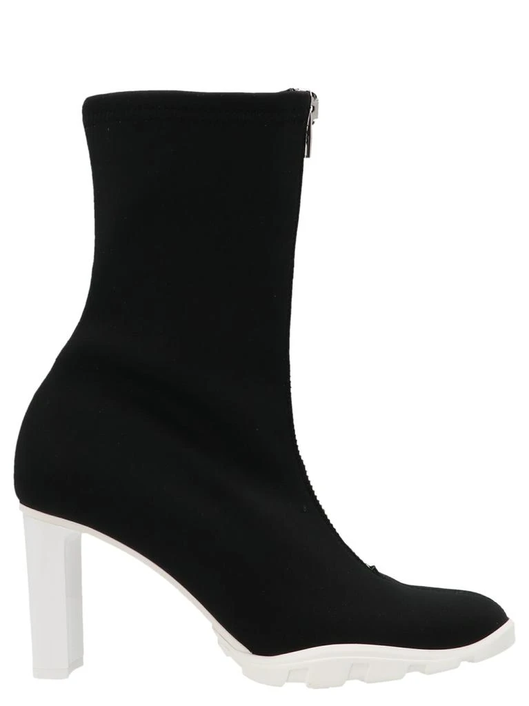 商品Alexander McQueen|Slim Tread Boots, Ankle Boots White/Black,价格¥2124,第1张图片