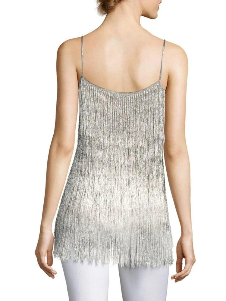 商品Rachel Zoe|Wick Metallic Fringed Tank Top,价格¥2587,第2张图片详细描述