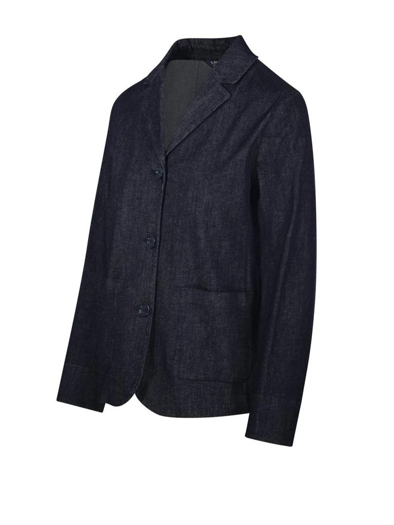 商品Max Mara|'S Max Mara Single-Breasted Long-Sleeved Denim Blazer,价格¥2325,第3张图片详细描述