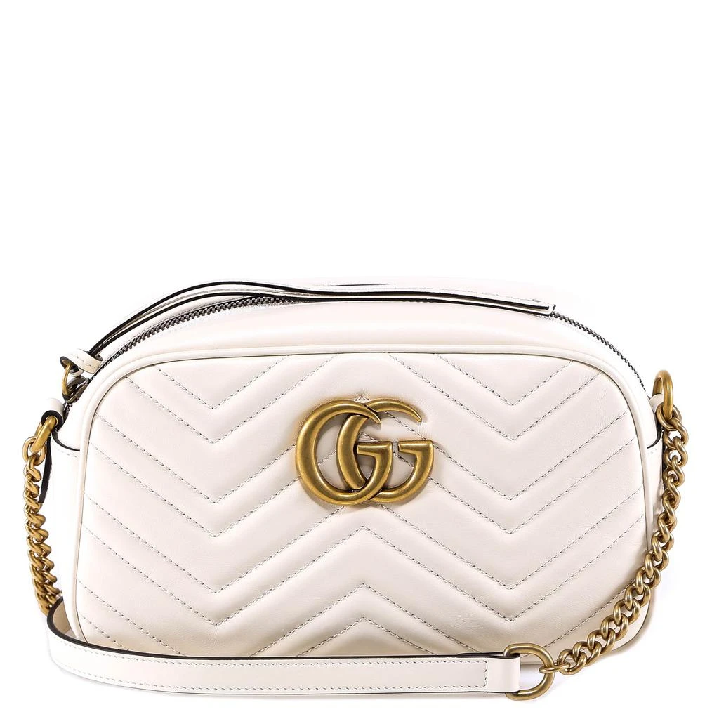 商品Gucci|Matelassé leather shoulder bag with metal GG logo,价格¥9904,第1张图片