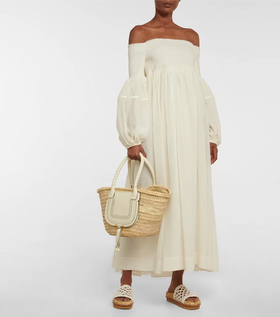 商品Chloé|Marcie Medium raffia tote,价格¥5311,第5张图片详细描述