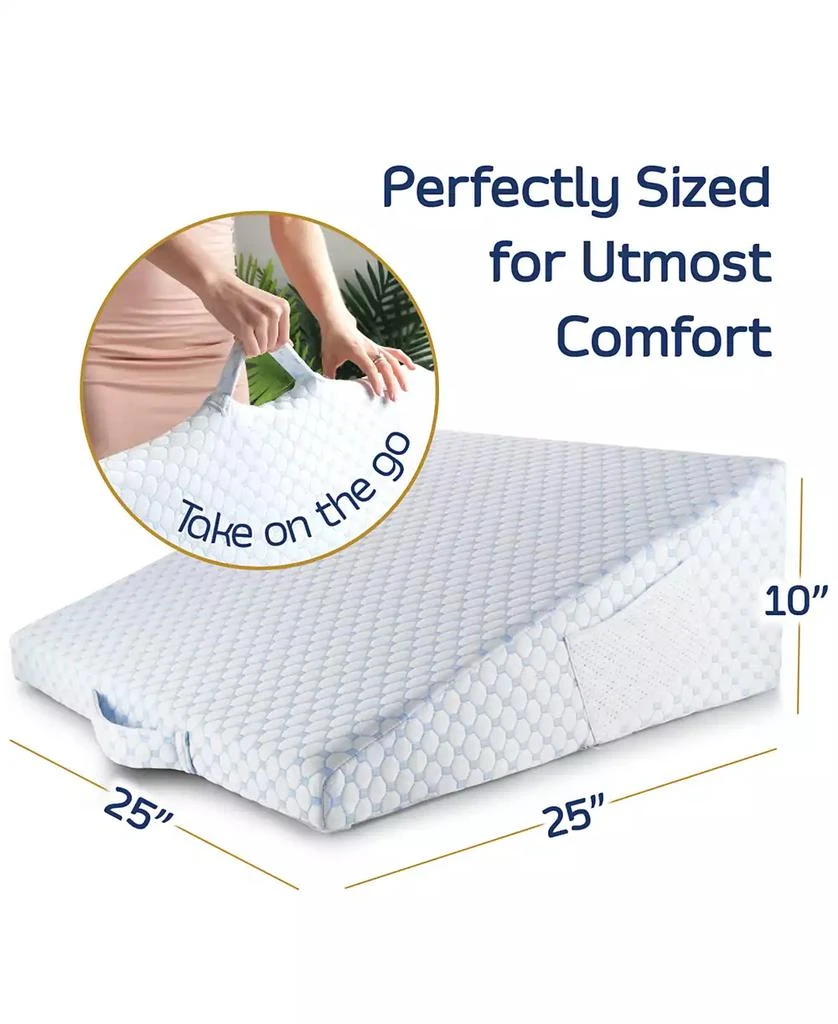 10" Cooling Foam Wedge Pillow with Bolster Pillow 商品