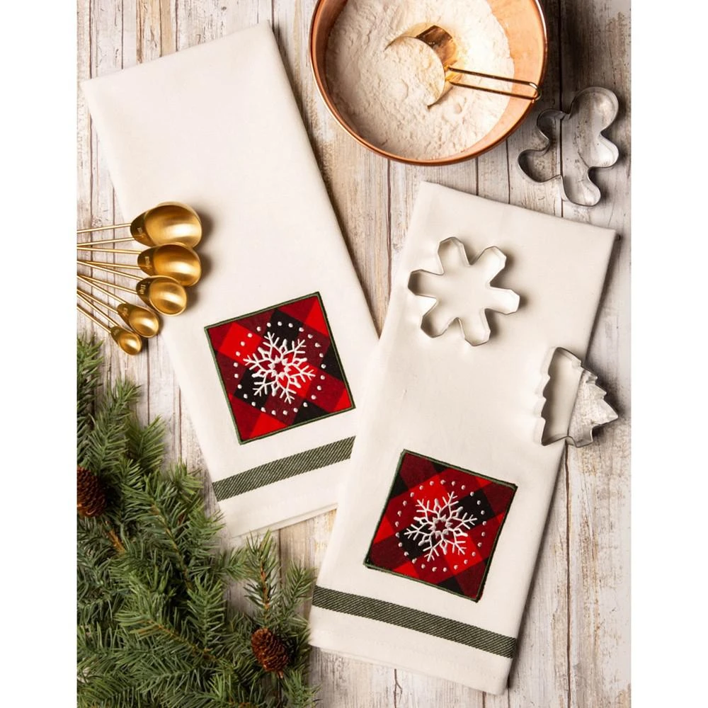 商品Design Imports|Snowflake Embellished Dishtowel Set,价格¥276,第3张图片详细描述