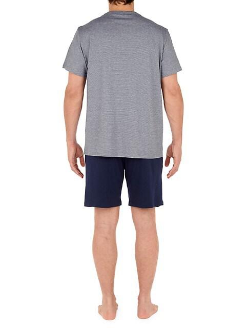2-Piece T-Shirt & Shorts Pajama Set商品第4张图片规格展示