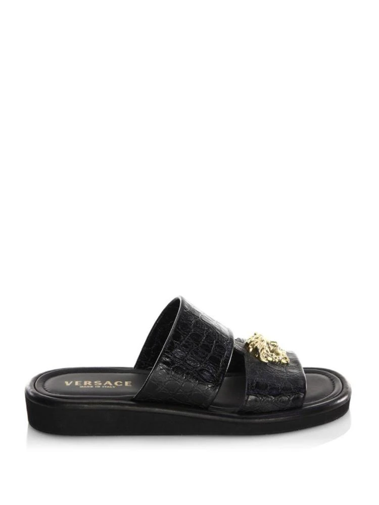 商品Versace|Double Strap Leather Sandals,价格¥6936,第5张图片详细描述