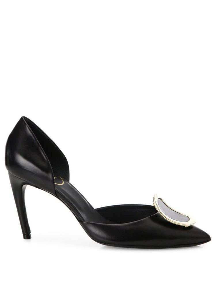 商品Roger Vivier|Leather Chips d'Orsay Pumps,价格¥5819,第5张图片详细描述