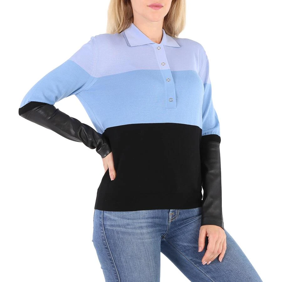 商品Burberry|Ladies Blue Long Sleeve Polo Shirt,价格¥1373,第3张图片详细描述
