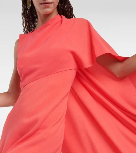 商品ROKSANDA|Pascale cape-detail crêpe maxi dress,价格¥8609,第4张图片详细描述